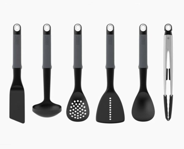 Set portautensili grigio da 6 pezzi Elevate™ con pinze - immagine 3