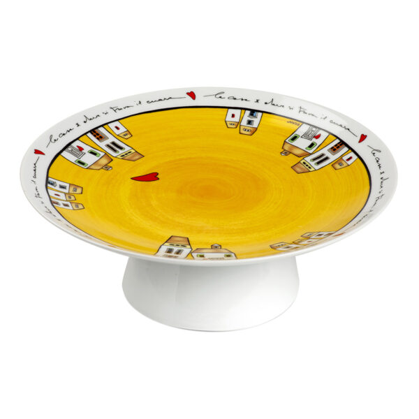 Alzata Le Casette Gialla 27x10