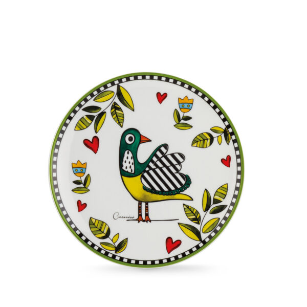 Set 6 Piatti Cocoricò colore Verde Diam.19