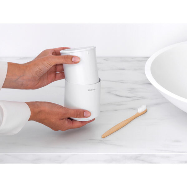 MindSet Portaspazzolino Mineral Fresh White - immagine 2