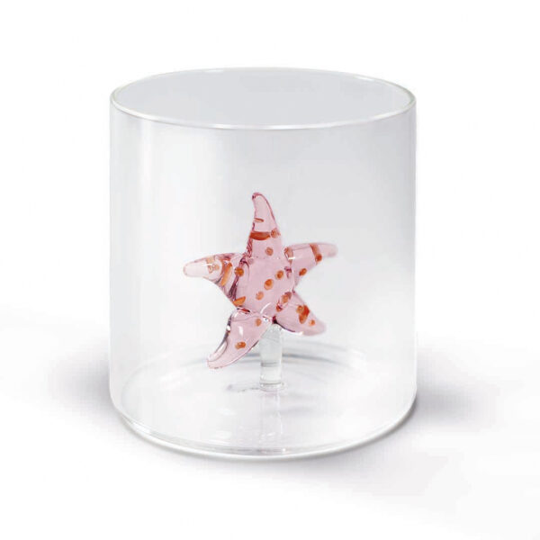 Bicchiere in vetro borosilicato Stella Marina