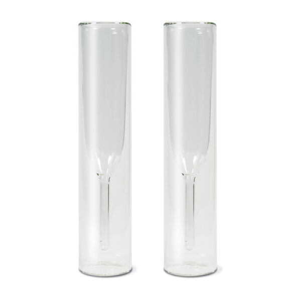 Set 2 Flutes Vetro Borosilicato 150 ml