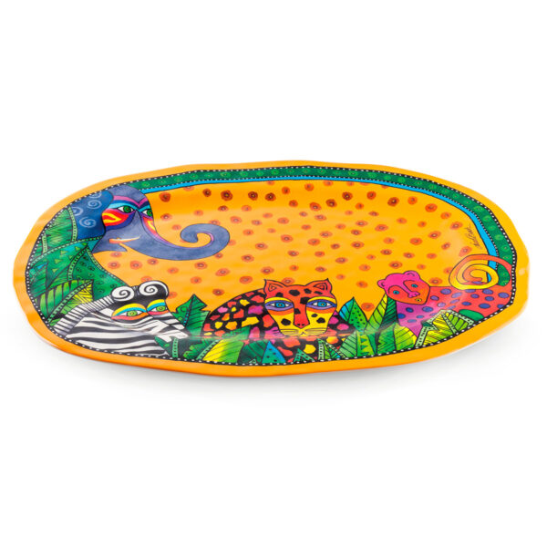 Vassoio Laurel Burch Jungle Giallo 50x35