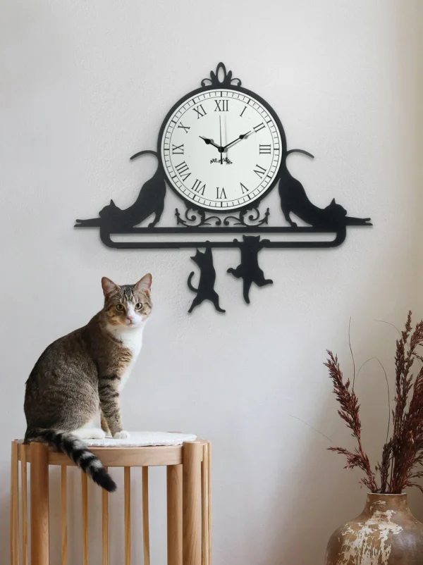 Orologio da parete particolare Cattitude - immagine 2