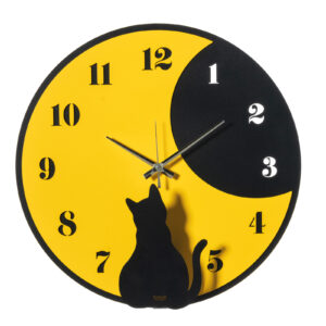 Orologio Moon Whiskers Nero/Giallo