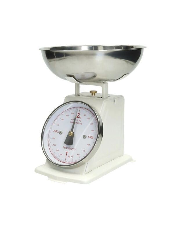 Bilancia Vintage Bianco Inox