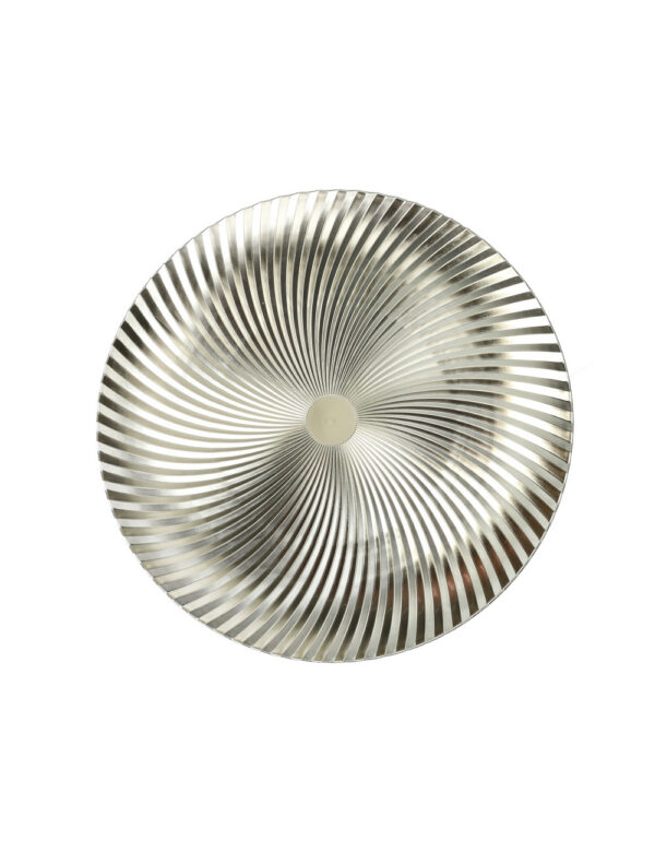 Sottopiatto "Vortice" champagne set da 4 pezzi