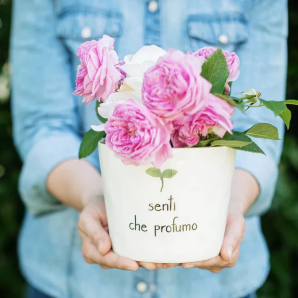 Vaso "Senti che profumo" D.15x12