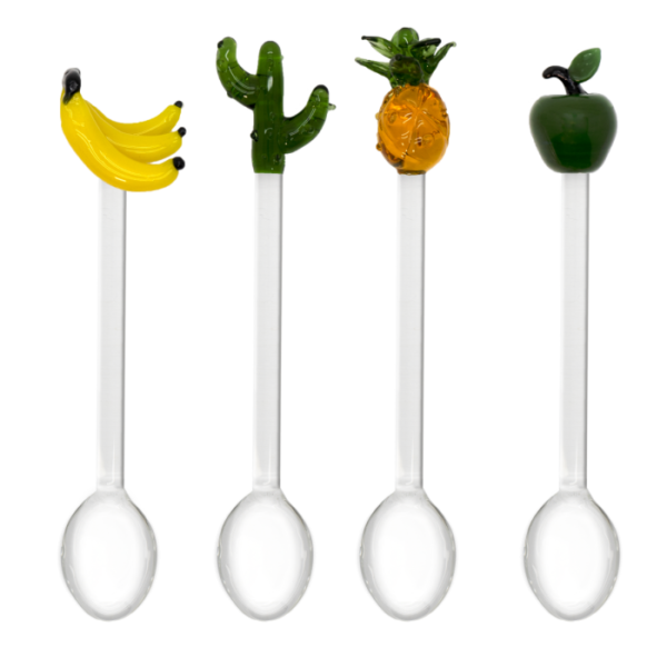 Set 4 Cucchiaini con decoro Estivo