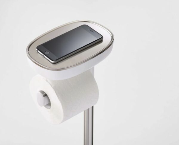 Piantana EasyStore™ Plus in acciaio inossidabile con scopino - immagine 4
