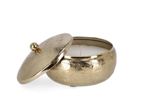 Candela con Coperchio Lathe Bomb Oro