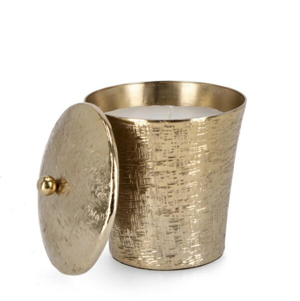 Candela con Coperchio Lathe Oro D15