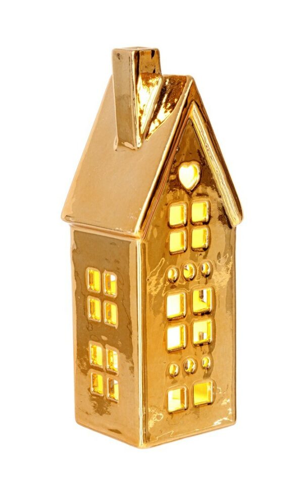 Casetta con Led Dickens Cuore Oro