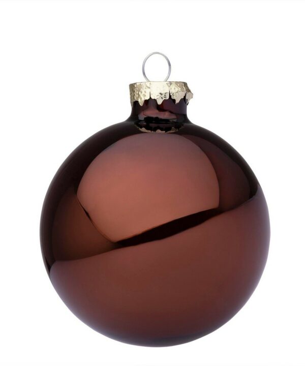 Sfera Marrone Tronco Lucido d. 80