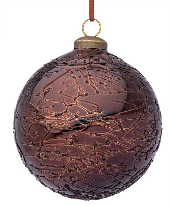 Sfera Glaciate Marrone D100
