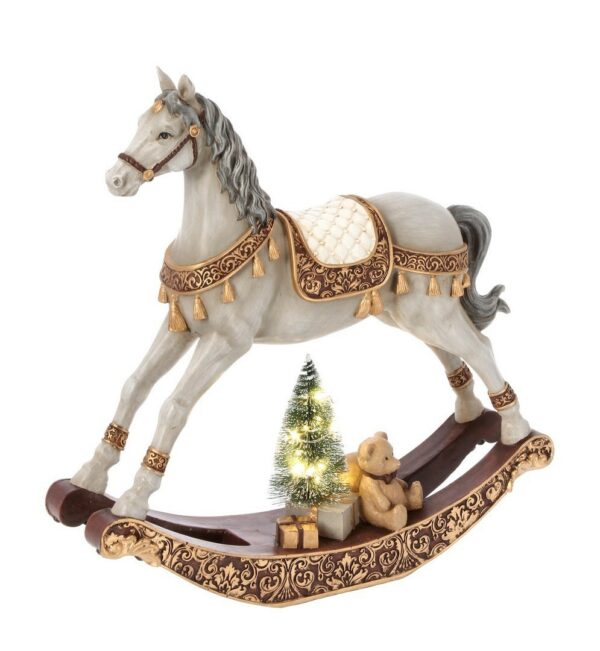 Cavallino a Dondolo Edwyn Oro-Rosso