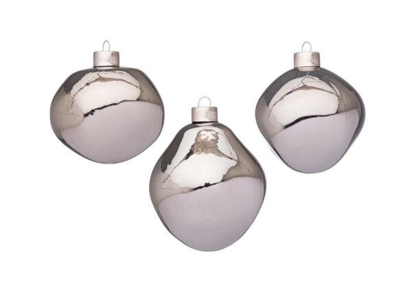 Set 3 Pendagli Organic Grigio D80