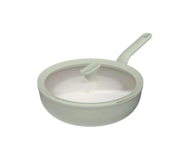 Wok antiaderente con coperchio "Balance Sage" 28cm