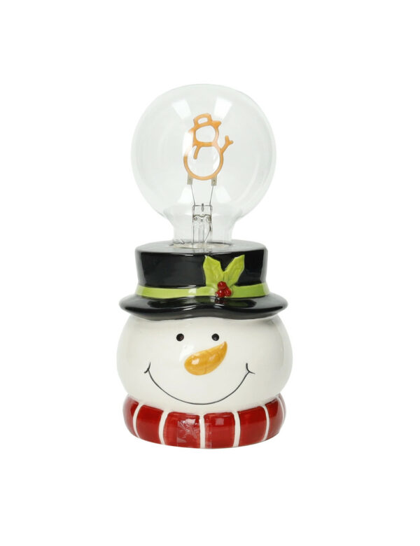 Lampada "Pupazzo di neve" dolomite/vetro