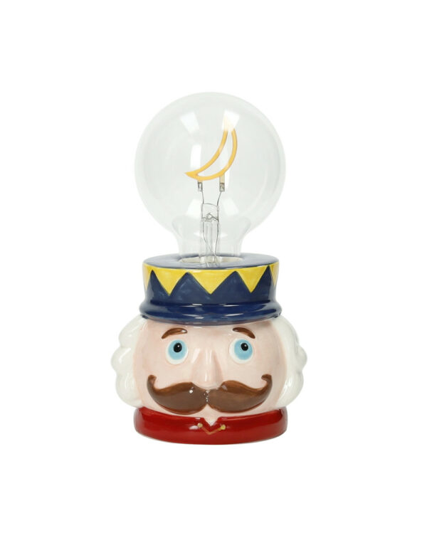 Lampada "Schiaccianoci" dolomite/vetro