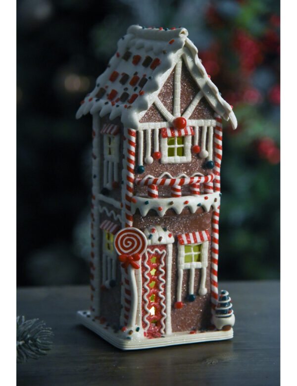 Terratetto "Ginger bread" con luci in resina - immagine 2