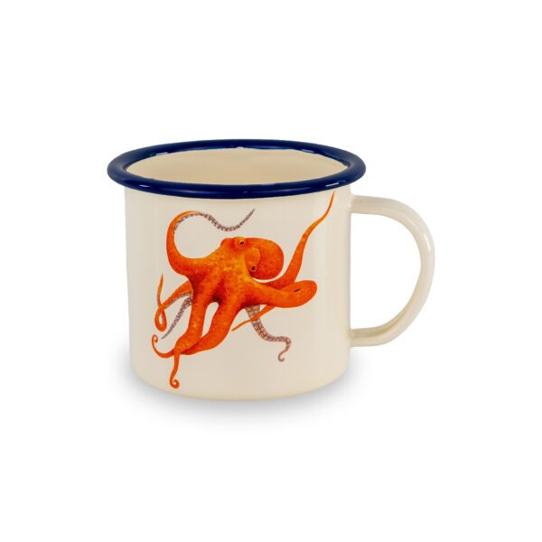 Mug in latta con decoro Polipo